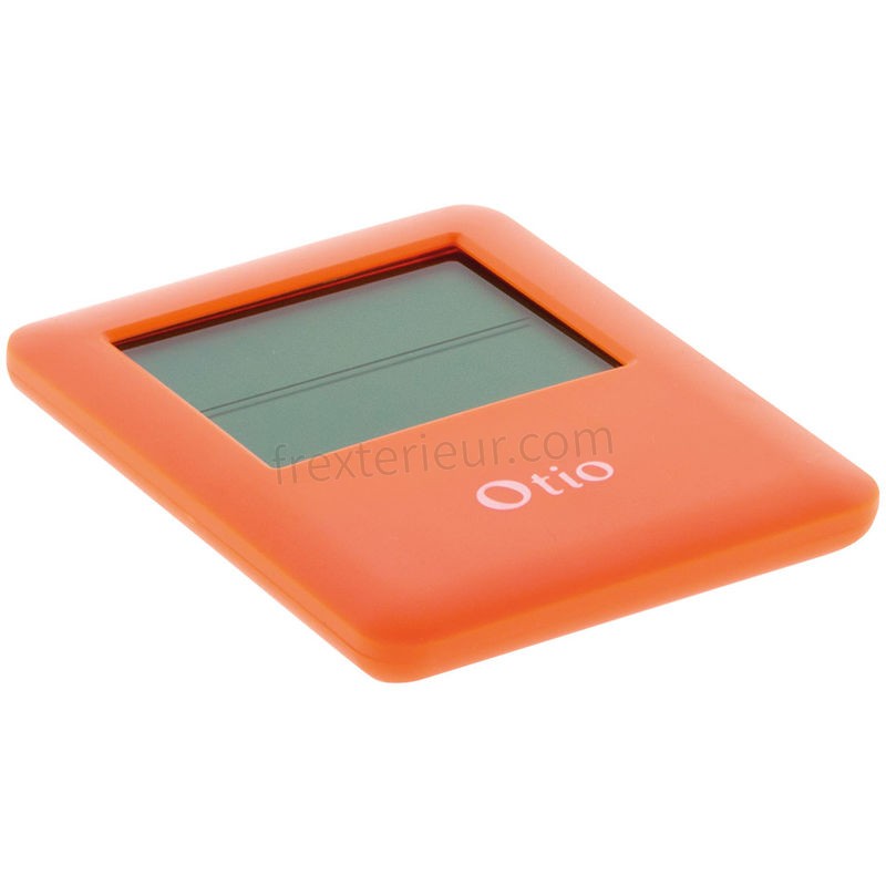 Thermomètre hygromètre magnétique orange - Otio soldes - -2