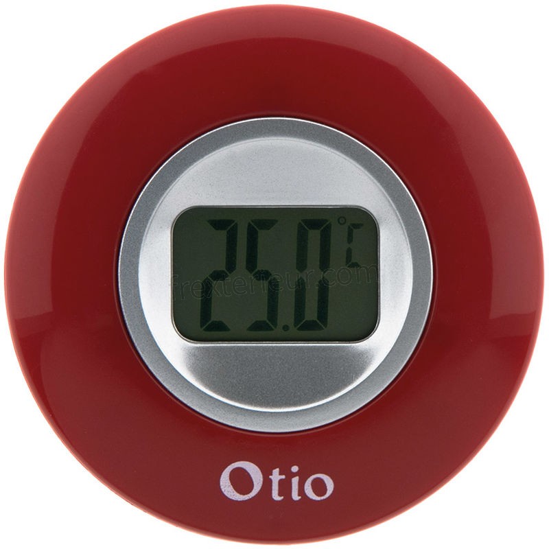Thermomètre d'intérieur rouge - Otio soldes - -1