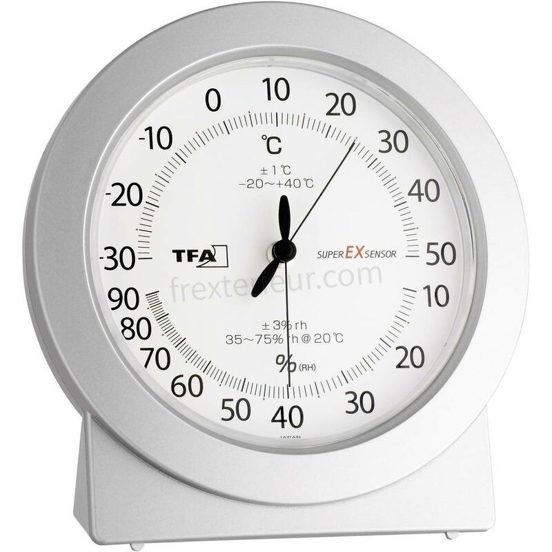 Thermomètre/hygromètre analogique de précision soldes - -0