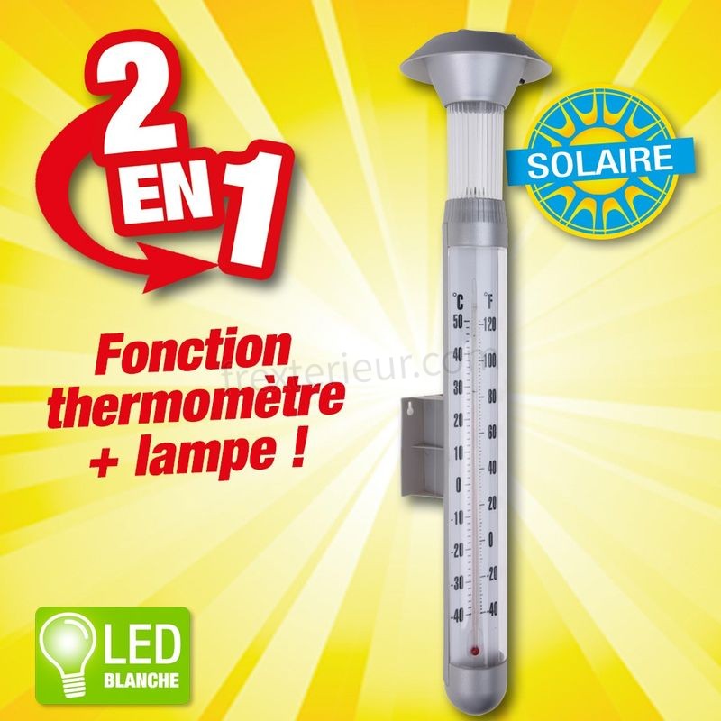 thermometre solaire soldes - -0
