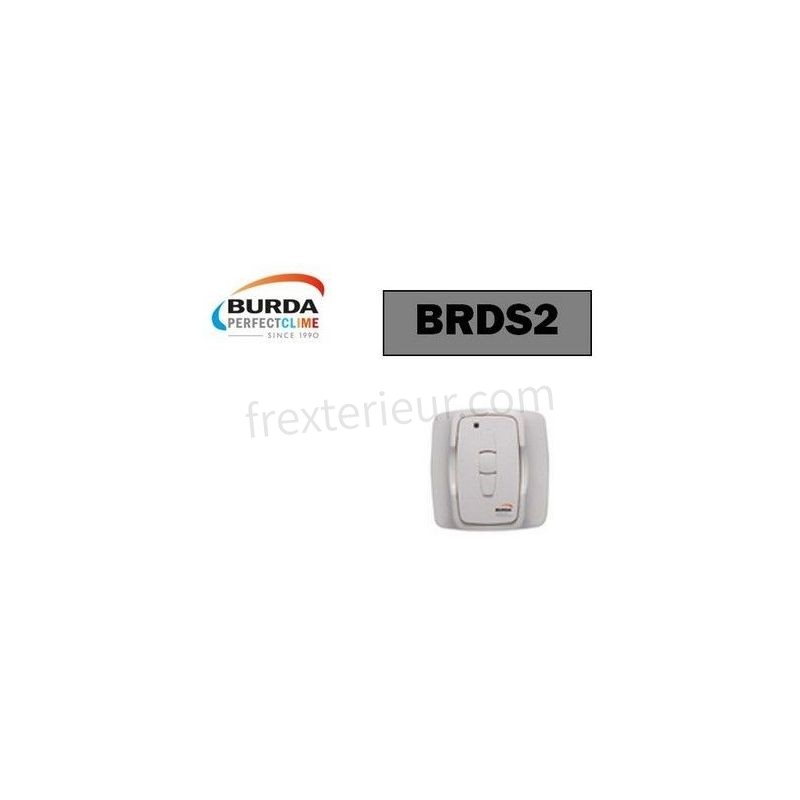 Interrupteur/télécommande murale blanche, pour piloter rampe chauffange BURDA - BRDS2. soldes - -0