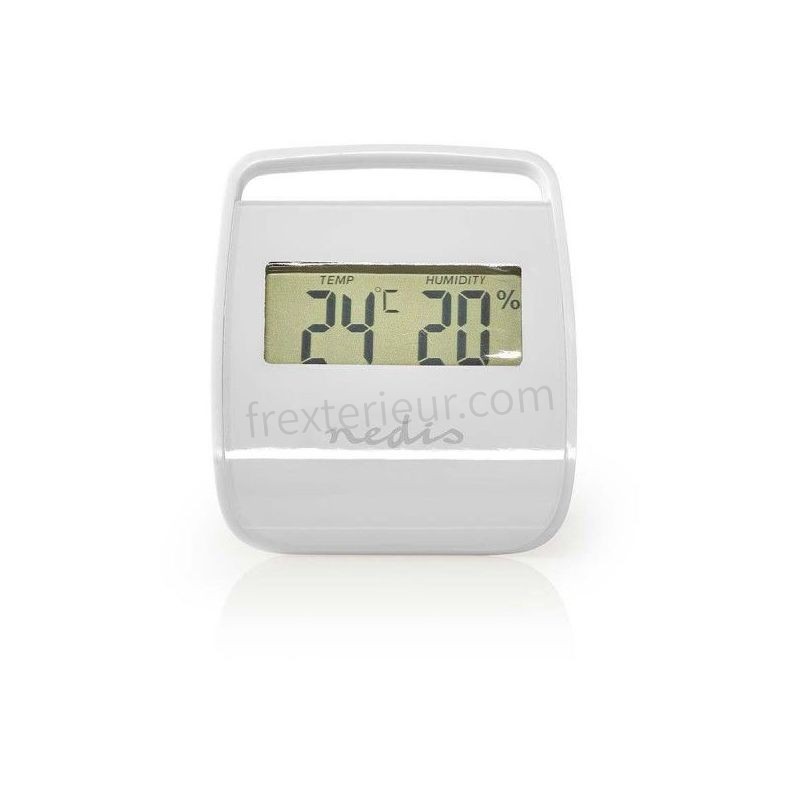 NEDIS Thermomètre Hygromètre Intérieur Blanc soldes - -0