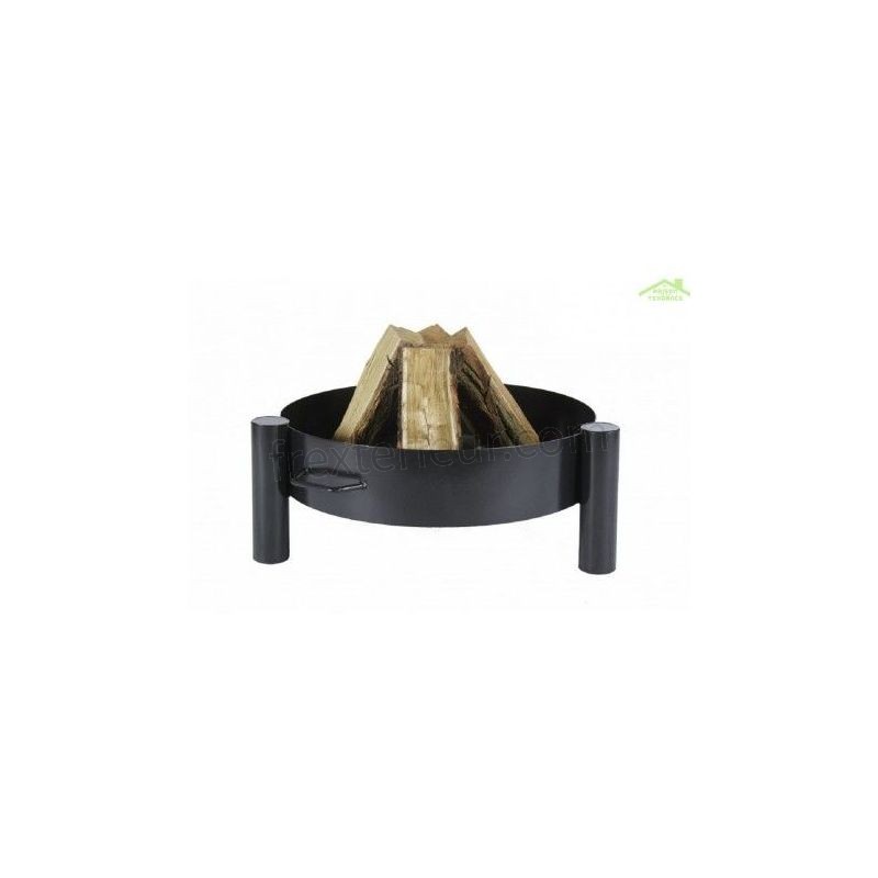 Grille acier noir sur trépied + Brasero de jardin HAITI soldes - -4