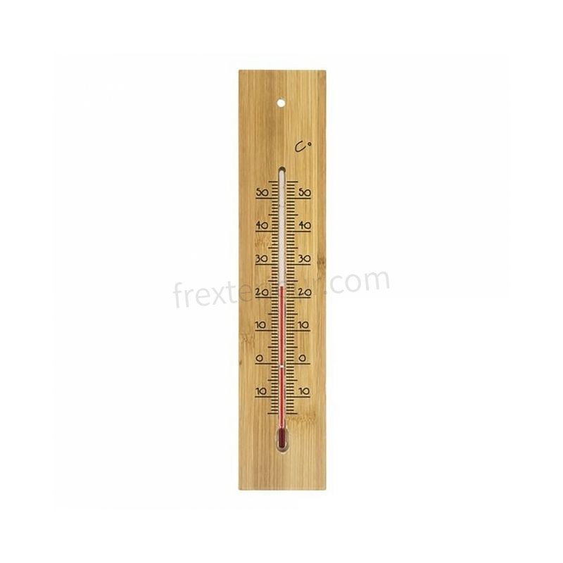 Thermomètre en bois - 30cm soldes - -0