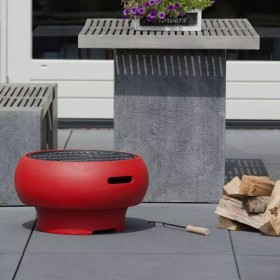 BBGRILL Barbecue portatif Rouge BBQ TUB-R soldes