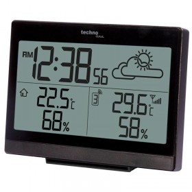 Techno Line Horloge avec afficheur de météo et alarme soldes