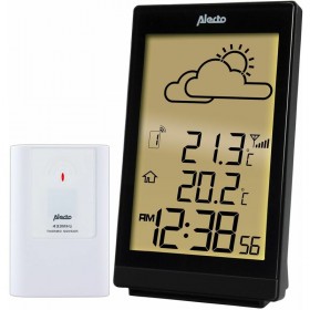 Alecto Station météorologique sans fil WS-2200 Noir soldes