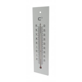 STIL - Thermomètre medium en bois L: 30cm - gris soldes