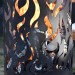 Esschert Design Baril à feu Flames Acier au carbone Noir FF408 soldes - 3