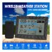AUGIENB AUG-8638 Station météo grand écran corps Ultra mince conception géométrique thermomètre intérieur extérieur hygromètre température humidité capteur à distance soldes