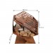 Chauffe-terrasse en fonte avec stockage de bois soldes - 1
